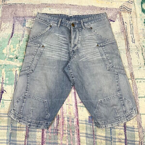 Levi's Engineered Denim Shorts Mens M 34 Deconstructed LEJ Vintage Y2K